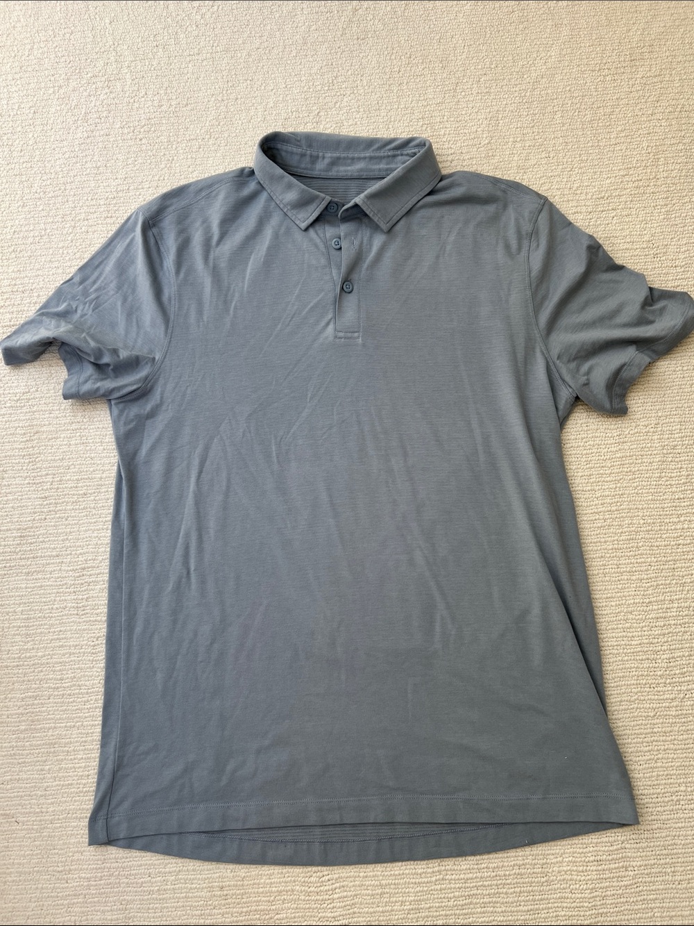 lululemon athletica Men's Polo Shirt — grey/blue